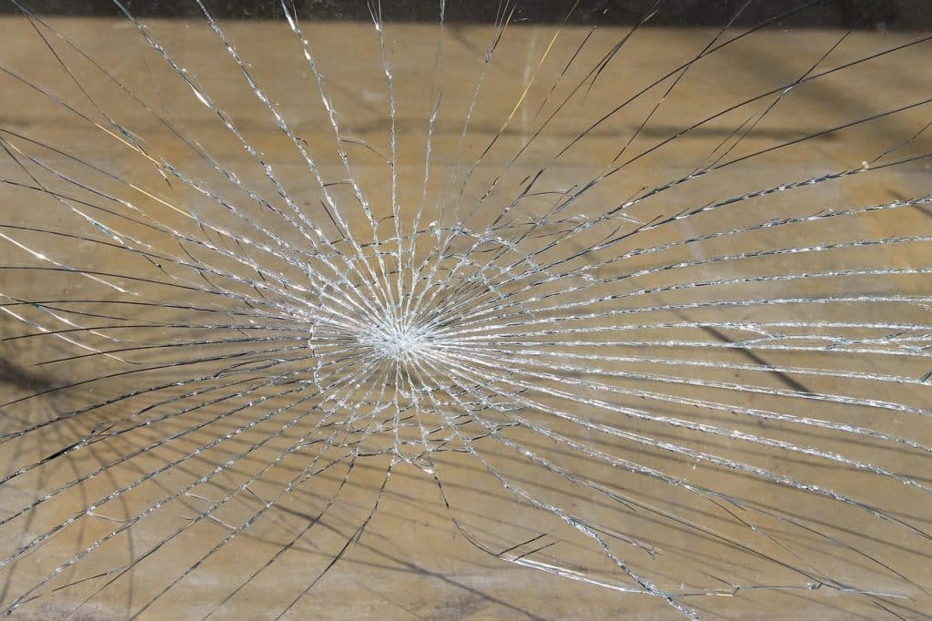 cracked glass